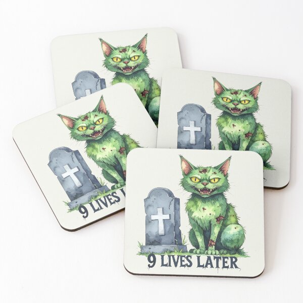 Item preview, Nine lives later, zombie cat designed and sold by LiskoDesign.