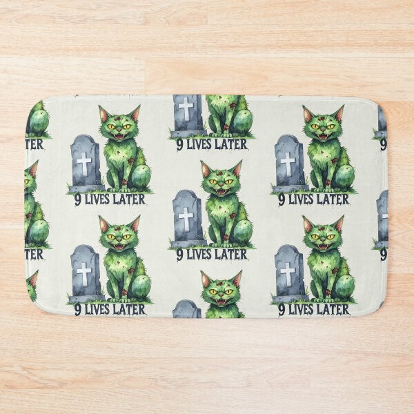 Item preview, Nine lives later, zombie cat designed and sold by LiskoDesign.