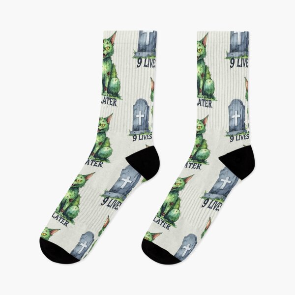 Item preview, Nine lives later, zombie cat designed and sold by LiskoDesign.