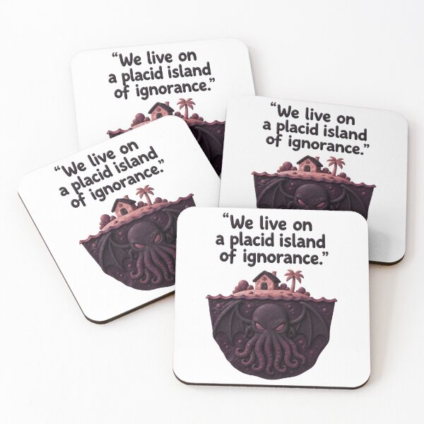 Item preview, H.P. Lovecraft Placid Island of Ignorance designed and sold by Fenay Designs.