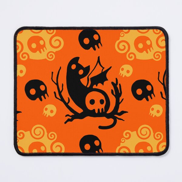 Item preview, Vampire skull cat halloween logo pattern designed and sold by Konopikyu.