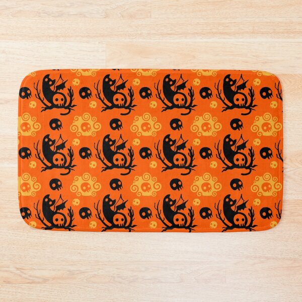 Item preview, Vampire skull cat halloween logo pattern designed and sold by Konopikyu.