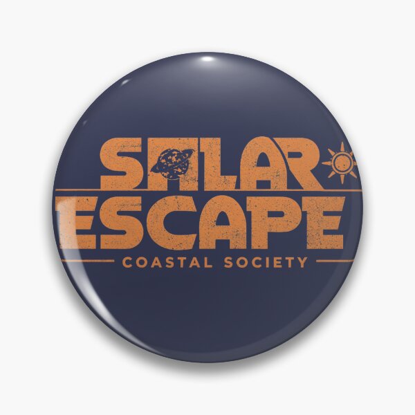 Item preview, Solar Escape Coastal Society Retro Sun Logo Design designed and sold by @SHINTOSARTSTORE.