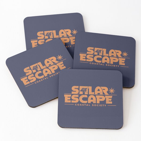 Item preview, Solar Escape Coastal Society Retro Sun Logo Design designed and sold by @SHINTOSARTSTORE.