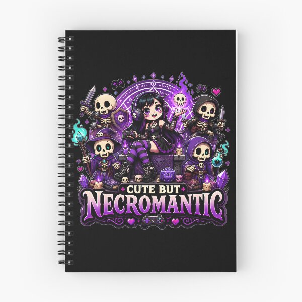 Item preview, Cute But Necromantic Kawaii Goth Gamer Girl DND designed and sold by BadhbhLoot.