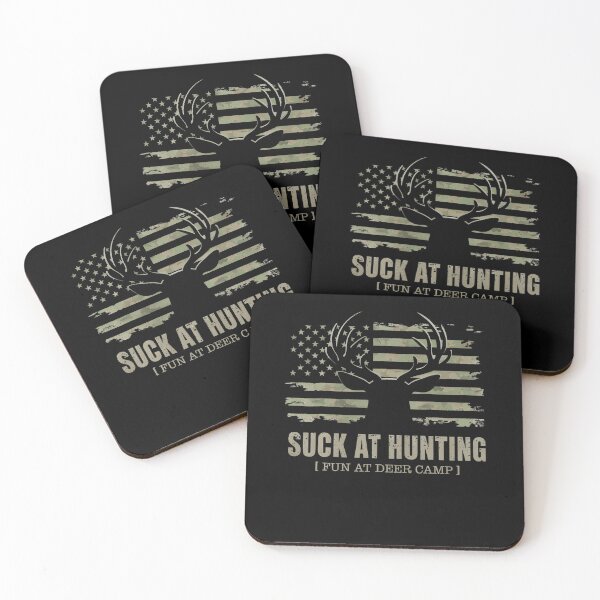 Item preview, Suck At Hunting Fun At Deer Camp Funny Man Hunter Camping designed and sold by Eat-Apples.