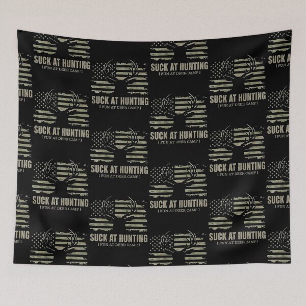 Item preview, Suck At Hunting Fun At Deer Camp Funny Man Hunter Camping designed and sold by Eat-Apples.