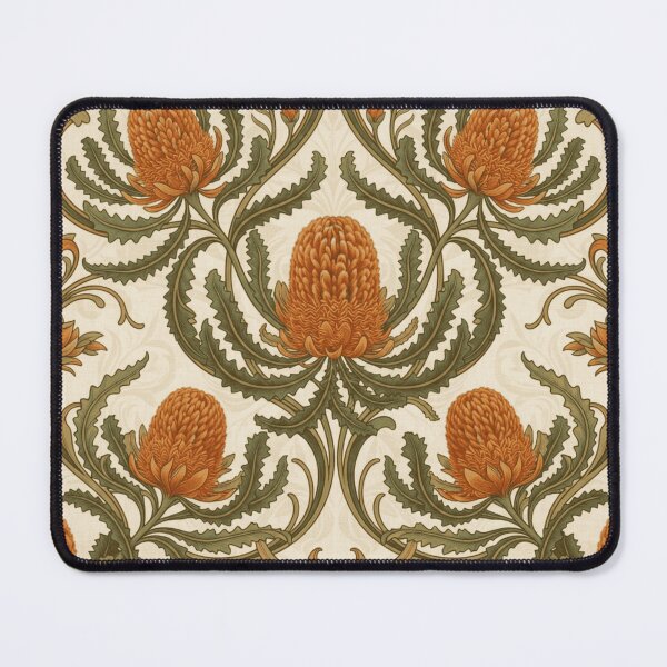 Item preview, Vintage Art Nouveau Woolly Orange Banksia designed and sold by Studio BC.
