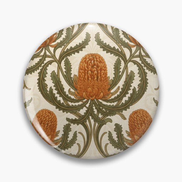 Item preview, Vintage Art Nouveau Woolly Orange Banksia designed and sold by Studio BC.