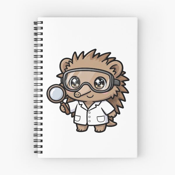 Item preview, Cute Echidna Scientist Magnifying Glass Lab Art designed and sold by Wildlife-Walk.