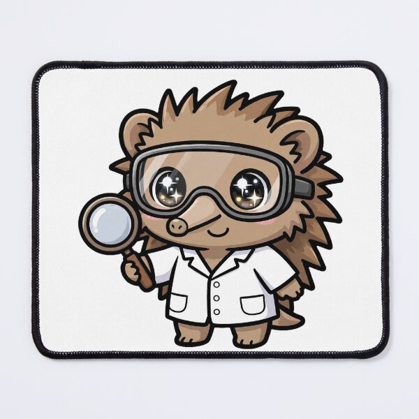 Item preview, Cute Echidna Scientist Magnifying Glass Lab Art designed and sold by Wildlife-Walk.