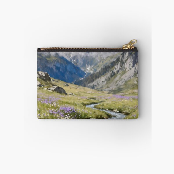 Item preview, Alpine Meadow Wall Art, Mountain Wildflower Landscape, High Country Nature Painting, Mountain Home Decor designed and sold by stylishdzign.