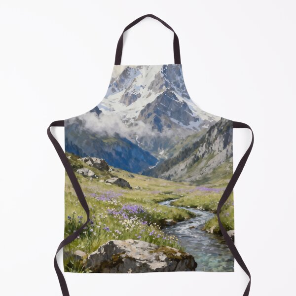 Item preview, Alpine Meadow Wall Art, Mountain Wildflower Landscape, High Country Nature Painting, Mountain Home Decor designed and sold by stylishdzign.