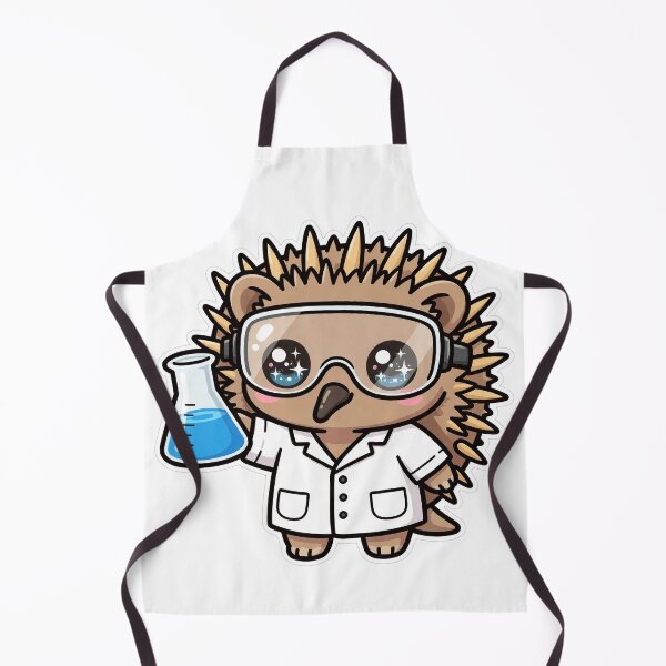 Item preview, Cute Echidna Scientist Blue Flask Lab Art designed and sold by Wildlife-Walk.