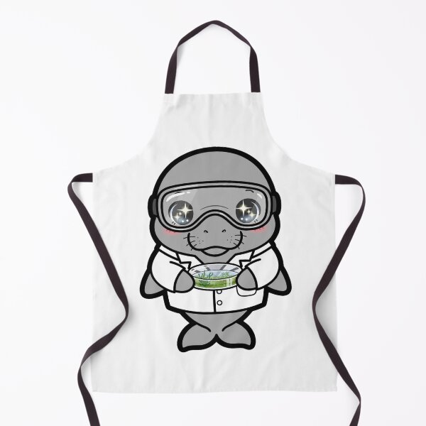 Item preview, Cute Dugong Scientist Petri Dish Seagrass Art designed and sold by Wildlife-Walk.