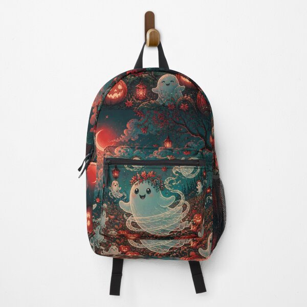 Item preview, Playful Ghosts in Pumpkin Patch designed and sold by Shelley Loewnau-Jones Studio.