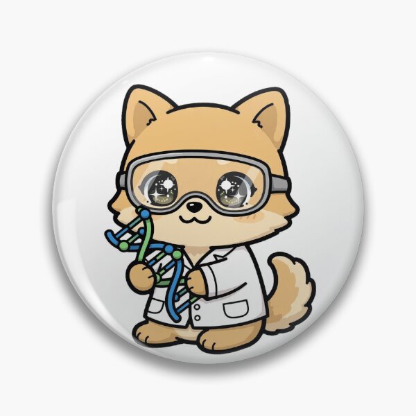 Item preview, Cute Dingo Scientist DNA Helix Genetics Art designed and sold by Wildlife-Walk.