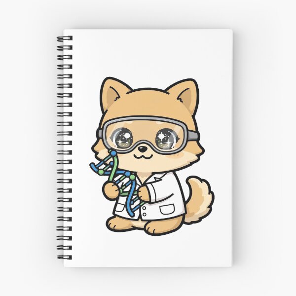 Item preview, Cute Dingo Scientist DNA Helix Genetics Art designed and sold by Wildlife-Walk.