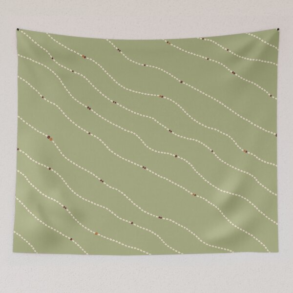 Item preview, Mali Thread Scatter – Sage Green Minimal Botanical Pattern designed and sold by NATHA PALETTE.
