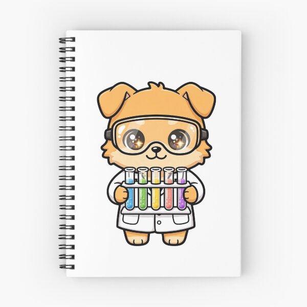 Item preview, Cute Dingo Scientist Rainbow Test Tubes Art designed and sold by Wildlife-Walk.