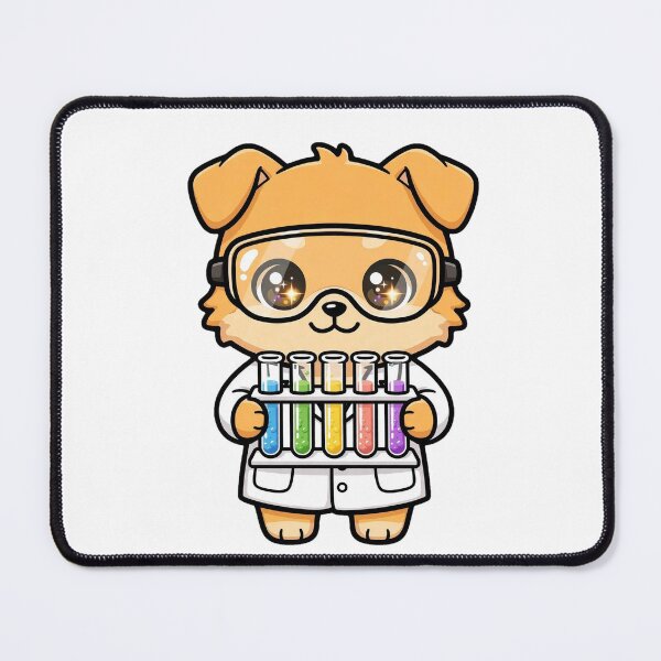 Item preview, Cute Dingo Scientist Rainbow Test Tubes Art designed and sold by Wildlife-Walk.