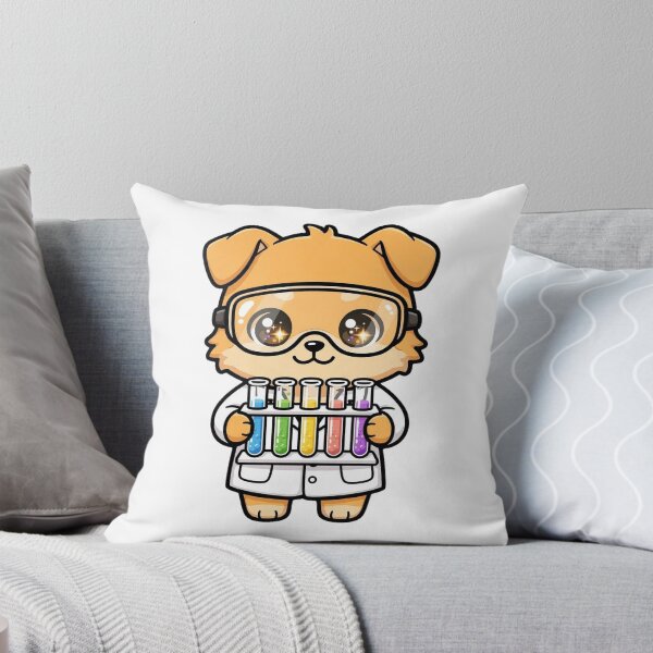 Item preview, Cute Dingo Scientist Rainbow Test Tubes Art designed and sold by Wildlife-Walk.
