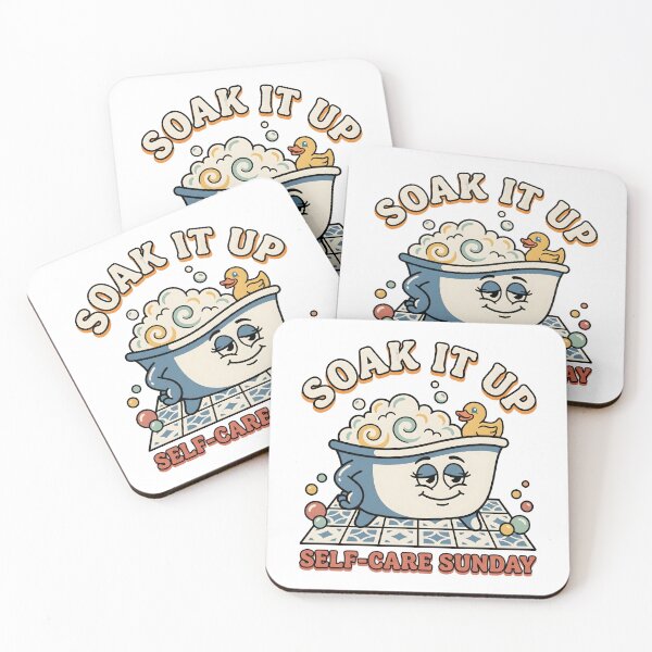Item preview, Self Care Sunday Duck Bath Cute Relaxation Cartoon Design designed and sold by StickerNestYou.