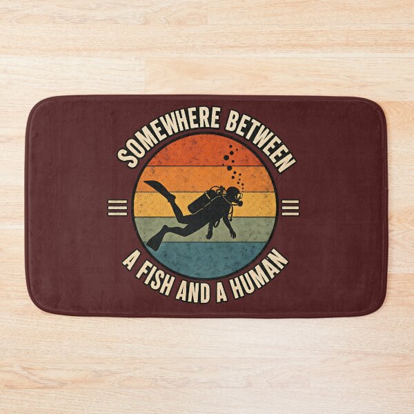Item preview, Somewhere Between A Fish And A Human Diving Design designed and sold by MOCH- ART.