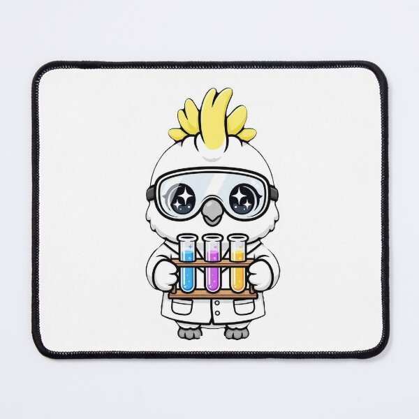 Item preview, Cute Cockatoo Scientist Rainbow Test Tube Rack designed and sold by Wildlife-Walk.