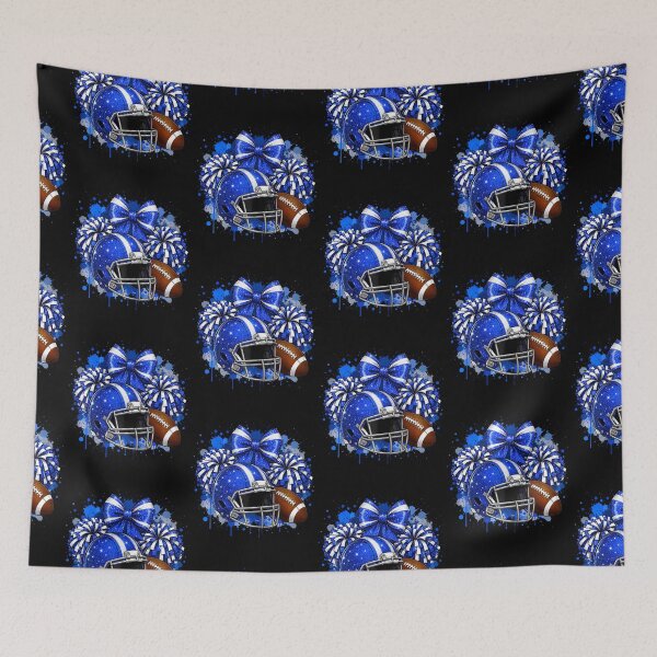 Item preview, Blue  White Game Day Team High School Football Cheer Mom designed and sold by Eat-Apples.