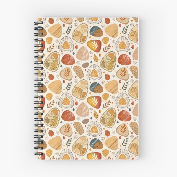 Item preview, Boho Terracotta Pebbles Pattern designed and sold by OpenFieldNotes.