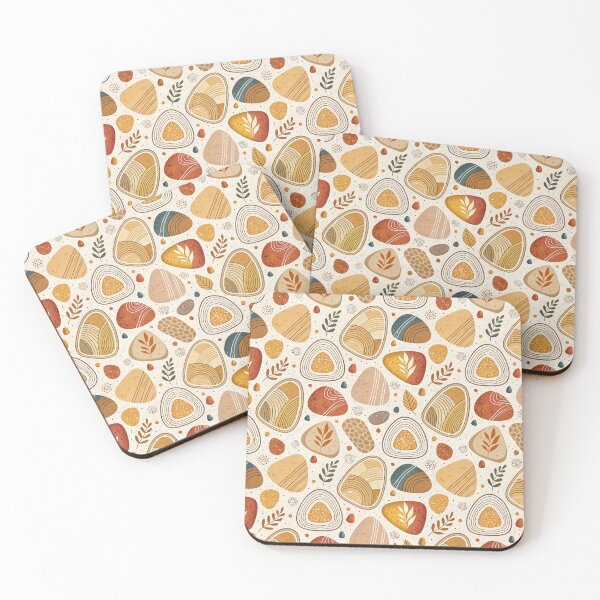 Item preview, Boho Terracotta Pebbles Pattern designed and sold by OpenFieldNotes.