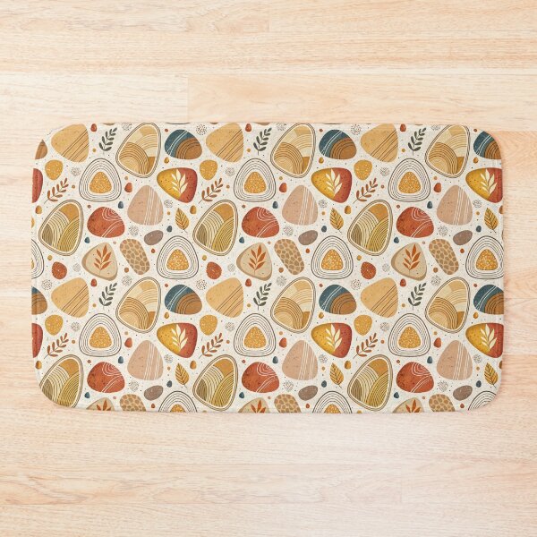 Item preview, Boho Terracotta Pebbles Pattern designed and sold by OpenFieldNotes.