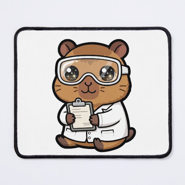 Item preview, Cute Capybara Scientist Clipboard Field Notes Art designed and sold by Wildlife-Walk.