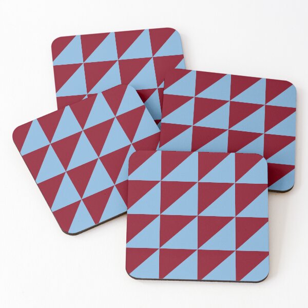 Item preview, Dark Red and Blue Geometric Grid in Triangles designed and sold by OneThreeSix.