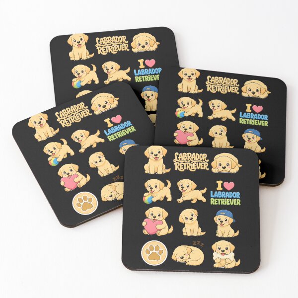 Item preview, Cute Labrador Retriever stickers and apparel design designed and sold by rafaeltto.
