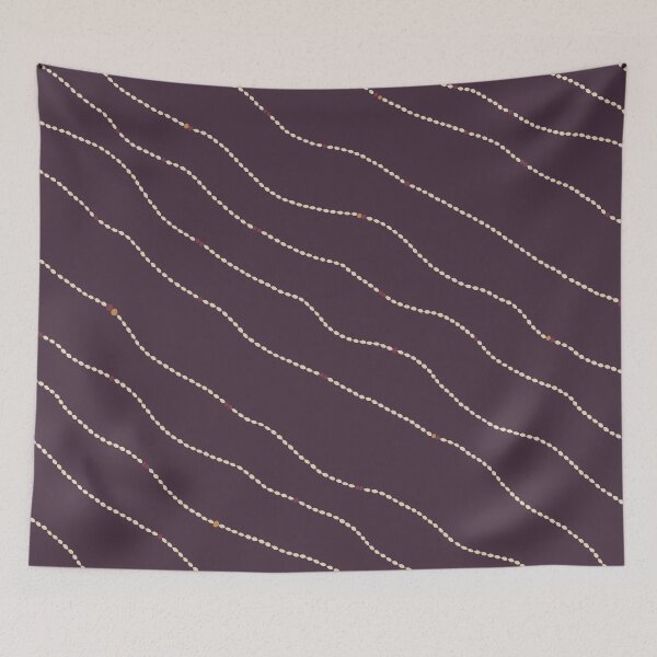 Item preview, Mali Thread Scatter – Smoked Plum Minimal Botanical Pattern designed and sold by NATHA PALETTE.