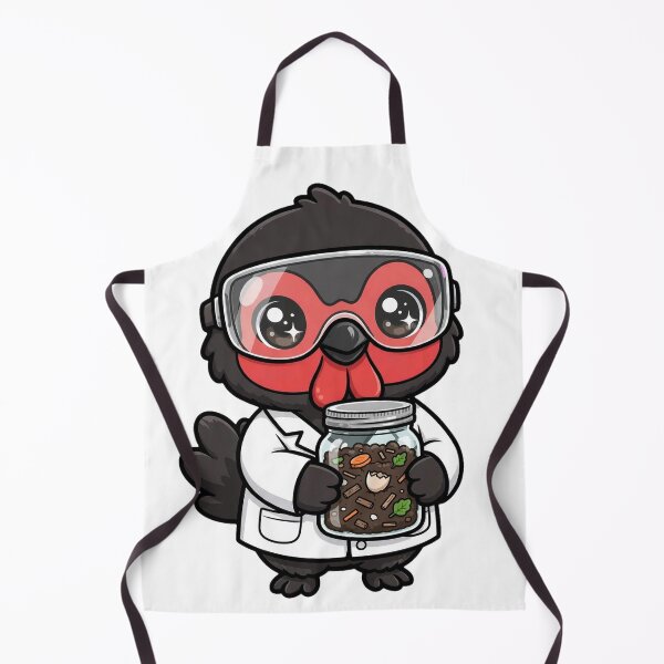 Item preview, Cute Brushturkey Scientist Compost Jar Ecosystem Art designed and sold by Wildlife-Walk.
