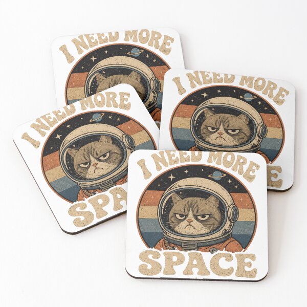 Item preview, I Need More Space Funny Astronaut Cat designed and sold by ZAKE-store.