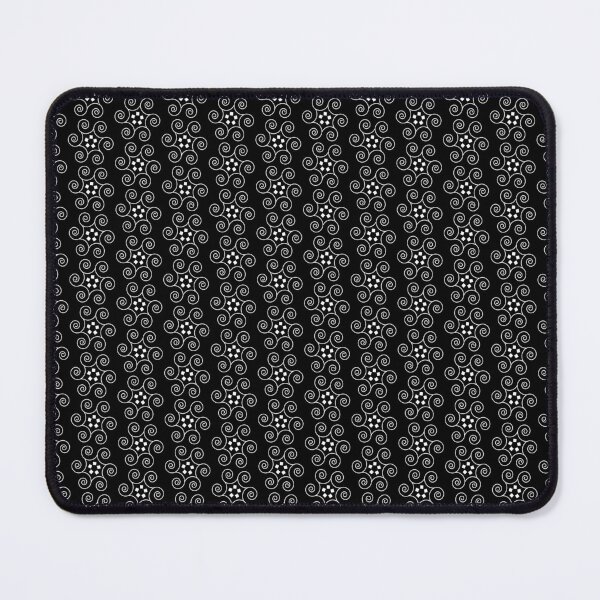 Item preview, Minimalist Black and White Ornamental Swirl Stripe Pattern designed and sold by BS Creations.