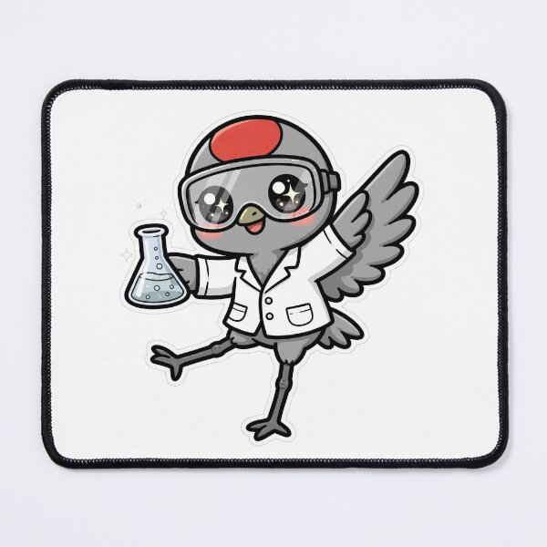 Item preview, Cute Brolga Scientist Dancing Chemistry Flask designed and sold by Wildlife-Walk.