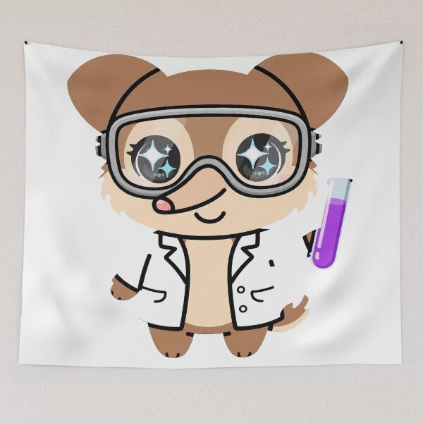 Item preview, Cute Bandicoot Chemist Purple Test Tube designed and sold by Wildlife-Walk.