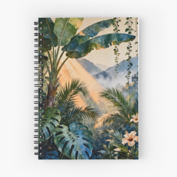Item preview, Tropical Jungle Wall Art, Lush Botanical Painting, Rainforest Canopy Print, Exotic Nature Decor designed and sold by stylishdzign.