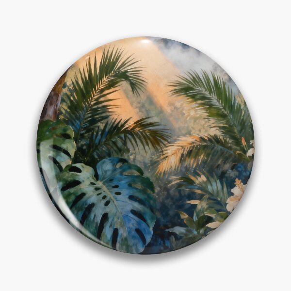 Item preview, Tropical Jungle Wall Art, Lush Botanical Painting, Rainforest Canopy Print, Exotic Nature Decor designed and sold by stylishdzign.