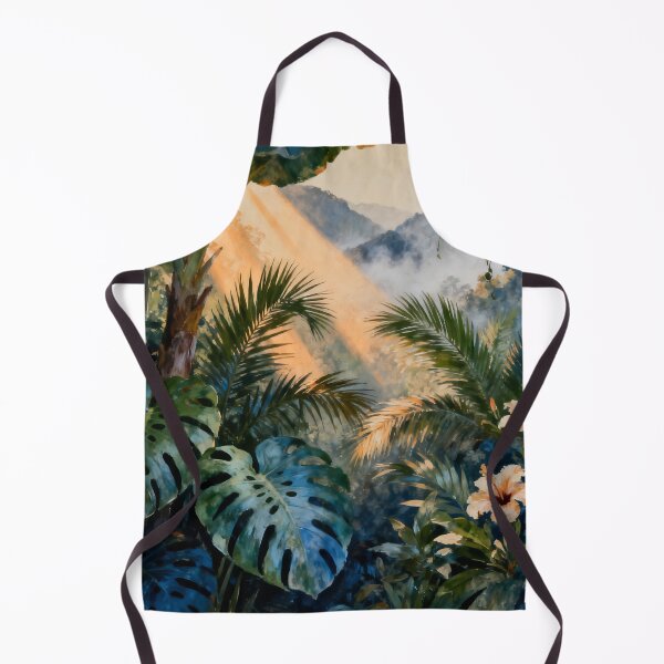 Item preview, Tropical Jungle Wall Art, Lush Botanical Painting, Rainforest Canopy Print, Exotic Nature Decor designed and sold by stylishdzign.