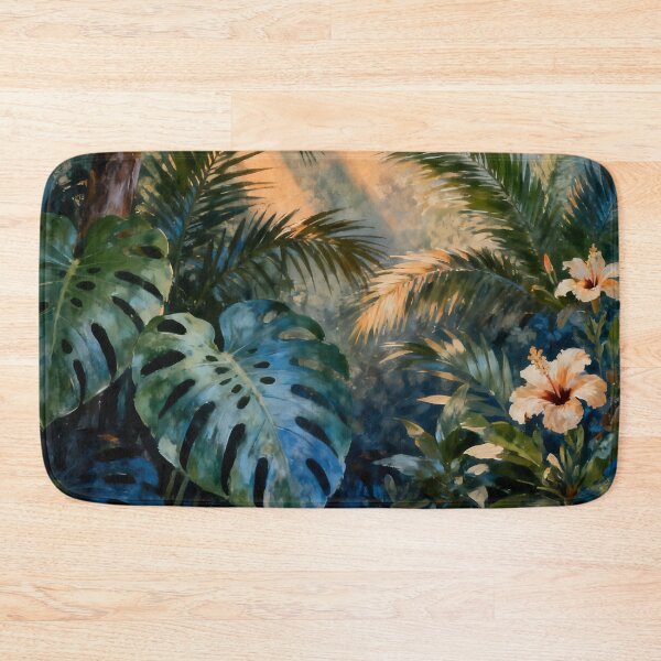 Item preview, Tropical Jungle Wall Art, Lush Botanical Painting, Rainforest Canopy Print, Exotic Nature Decor designed and sold by stylishdzign.