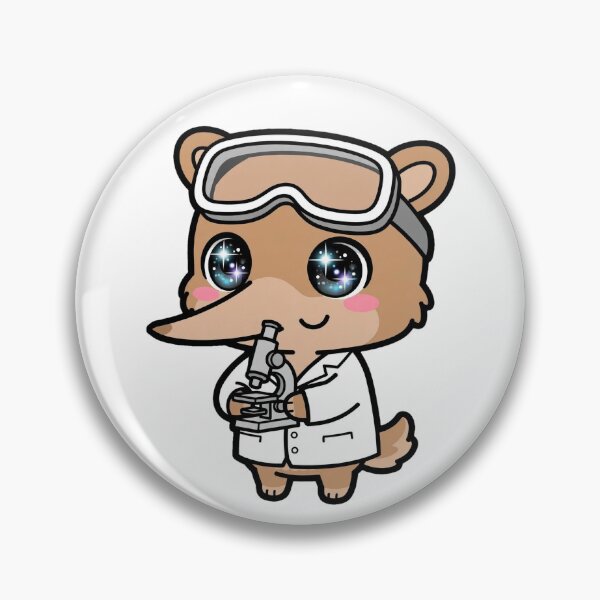Item preview, Kawaii Bandicoot Scientist Microscope Lab Art designed and sold by Wildlife-Walk.