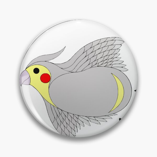 Item preview, Grey Cockatiel Flying In Profile designed and sold by numenee.