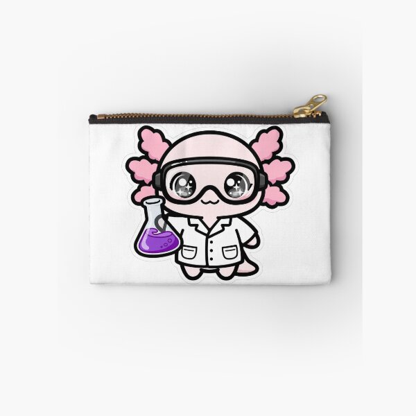 Item preview, Kawaii Axolotl Chemistry Lab Flask Scientist designed and sold by Wildlife-Walk.