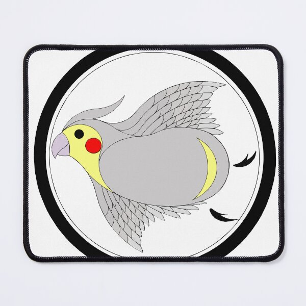 Item preview, Grey Cockatiel Flying In Profile designed and sold by numenee.